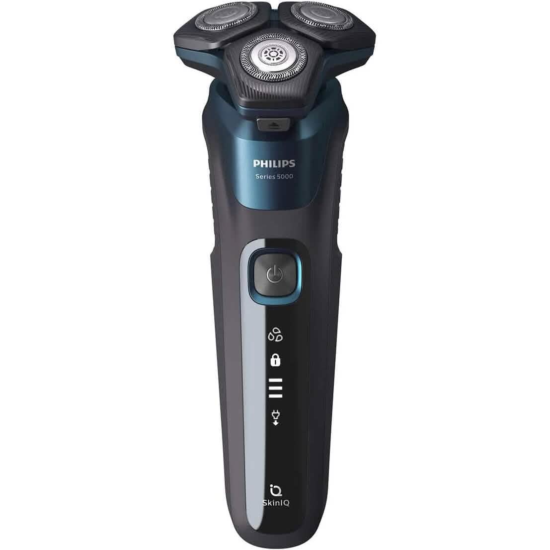 Philips Wet & Dry Shaver 5000 with SkinIQ Tech + Shave Heads, Charging & Cleaning Base (Refurbished) DailySale