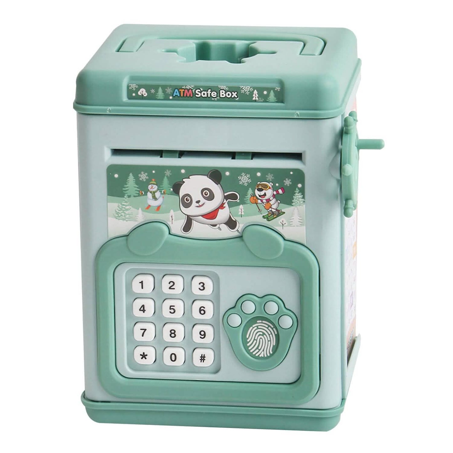 Piggy Bank Toy Cash Coin Money Saving Box with Password, Fingerprint Voice Prompt for 3+ Years Gold DailySale