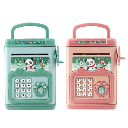 Piggy Bank Toy Cash Coin Money Saving Box with Password, Fingerprint Voice Prompt for 3+ Years Gold DailySale