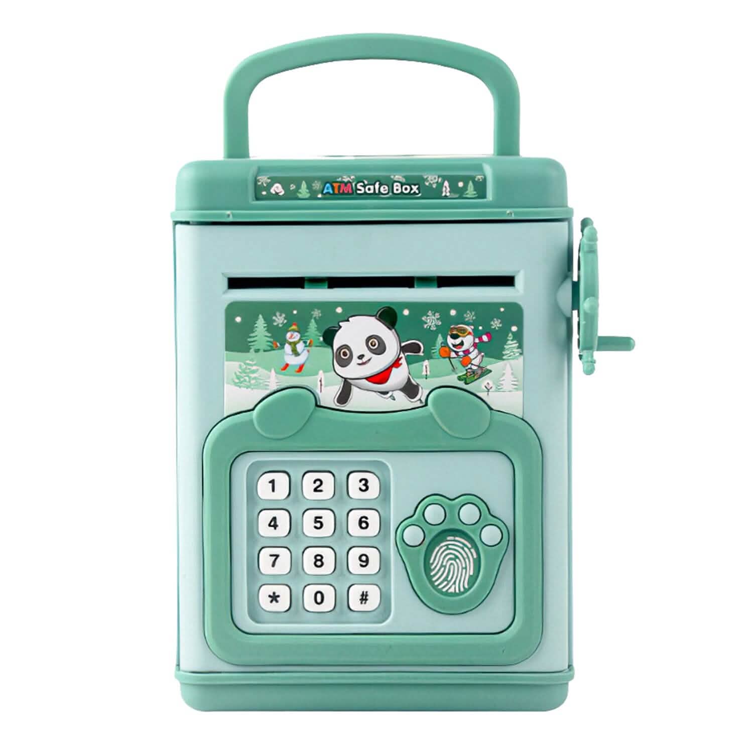 Piggy Bank Toy Cash Coin Money Saving Box with Password, Fingerprint Voice Prompt for 3+ Years Gold DailySale