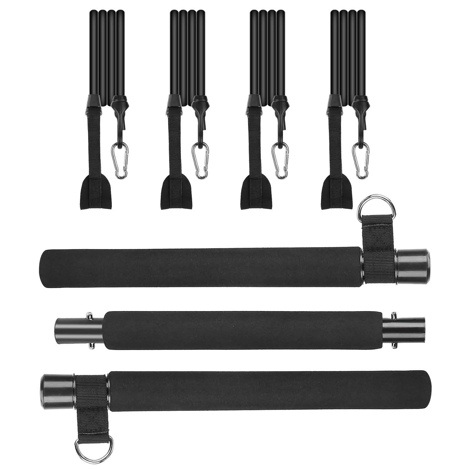 Pilates Bar Kit with 4 Resistance Bands DailySale