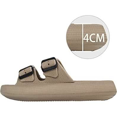 Pillow Sandals Thick Sole Adjustable Buckles EVA Cloud Slides Slippers DailySale