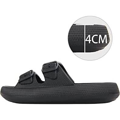 Pillow Sandals Thick Sole Adjustable Buckles EVA Cloud Slides Slippers DailySale