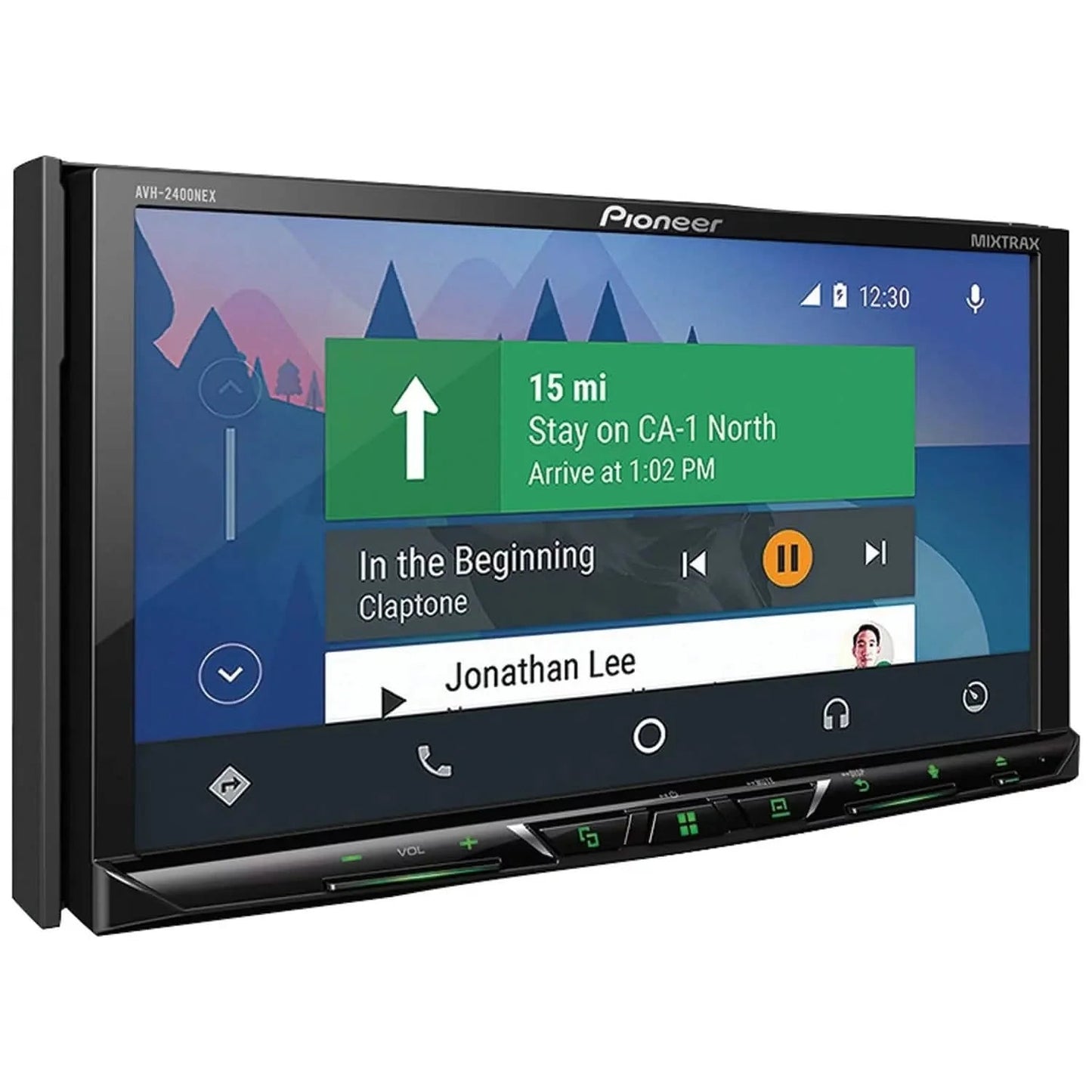 Pioneer AVH-2400NEX 7" Double-DIN In-Dash NEX DVD Receiver With Motorized Display, Bluetooth, Apple Carplay, Android Auto & SiriusXM Ready  (Refurbished) DailySale