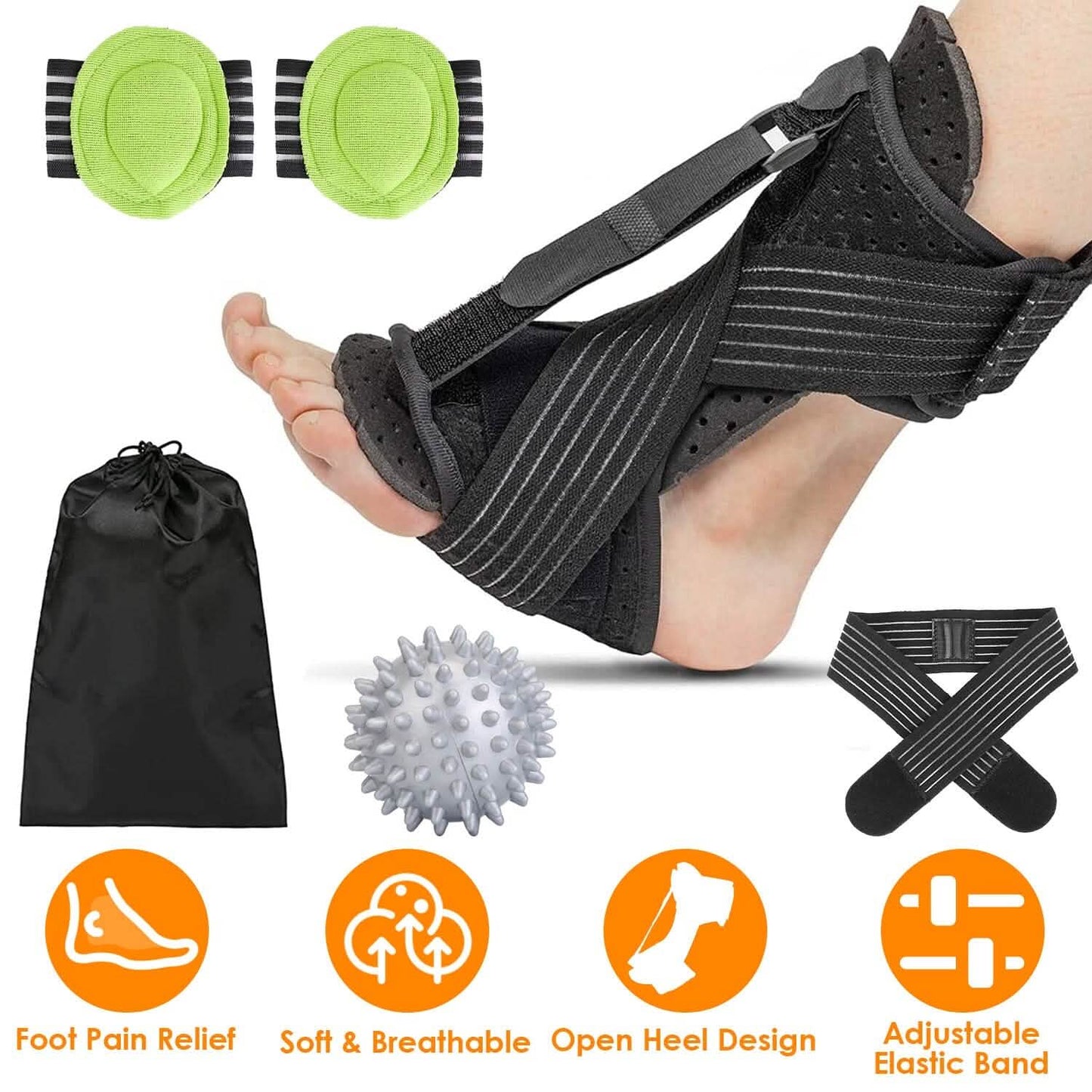 Plantar Fasciitis Night Splint Adjustable Foot Orthotic Brace DailySale