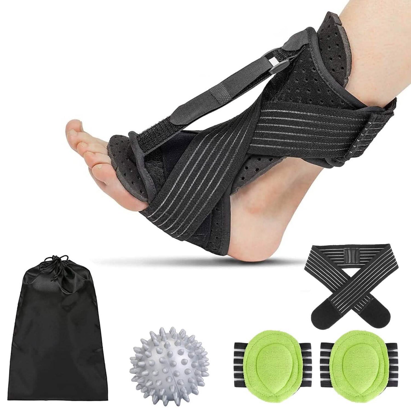Plantar Fasciitis Night Splint Adjustable Foot Orthotic Brace DailySale