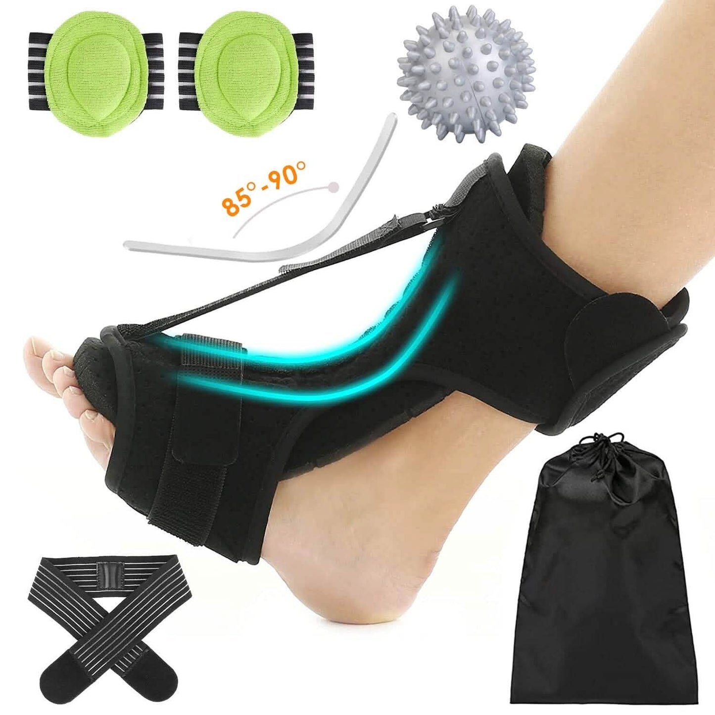 Plantar Fasciitis Night Splint Adjustable Foot Orthotic Brace DailySale