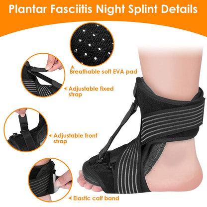 Plantar Fasciitis Night Splint Adjustable Foot Orthotic Brace DailySale