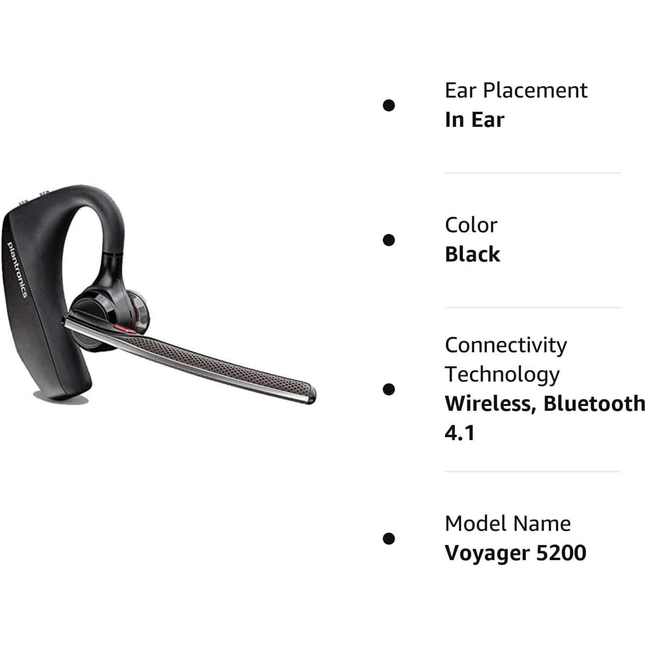 Plantronics Voyager 5200 Wireless Bluetooth Headset (Refurbished) DailySale