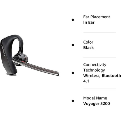 Plantronics Voyager 5200 Wireless Bluetooth Headset (Refurbished) DailySale