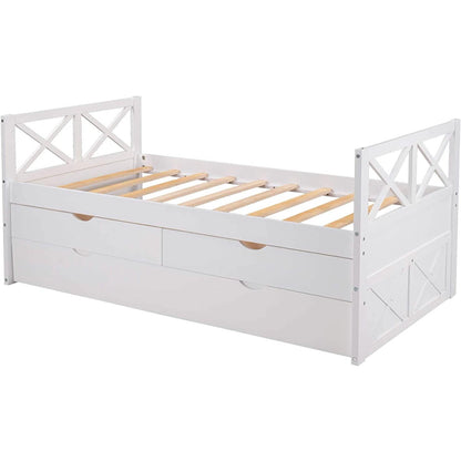 Platform Storage Bed with Trundle DailySale