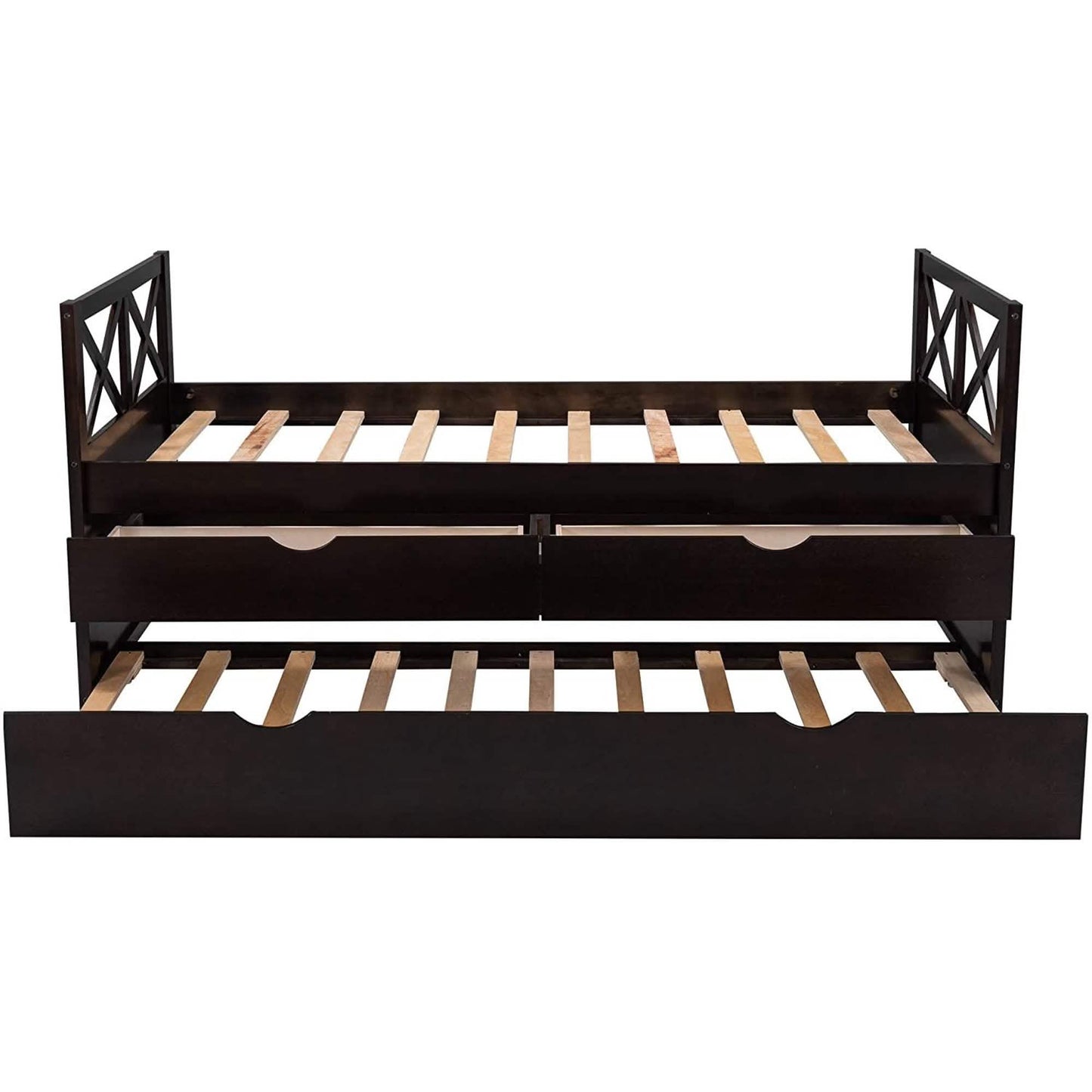 Platform Storage Bed with Trundle DailySale