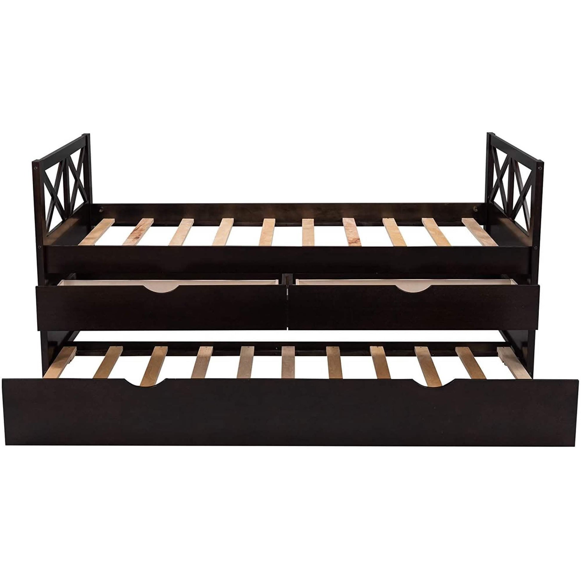 Platform Storage Bed with Trundle DailySale