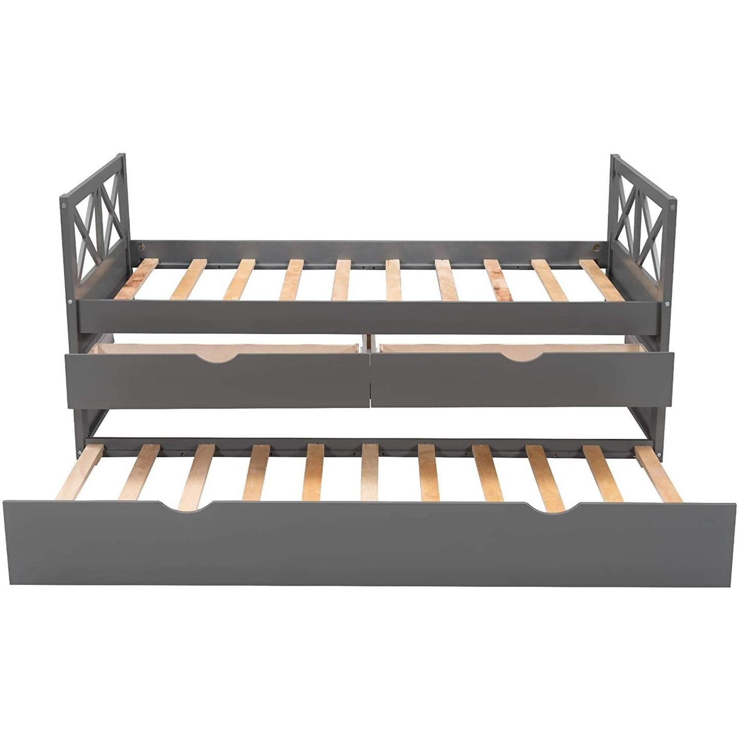 Platform Storage Bed with Trundle DailySale