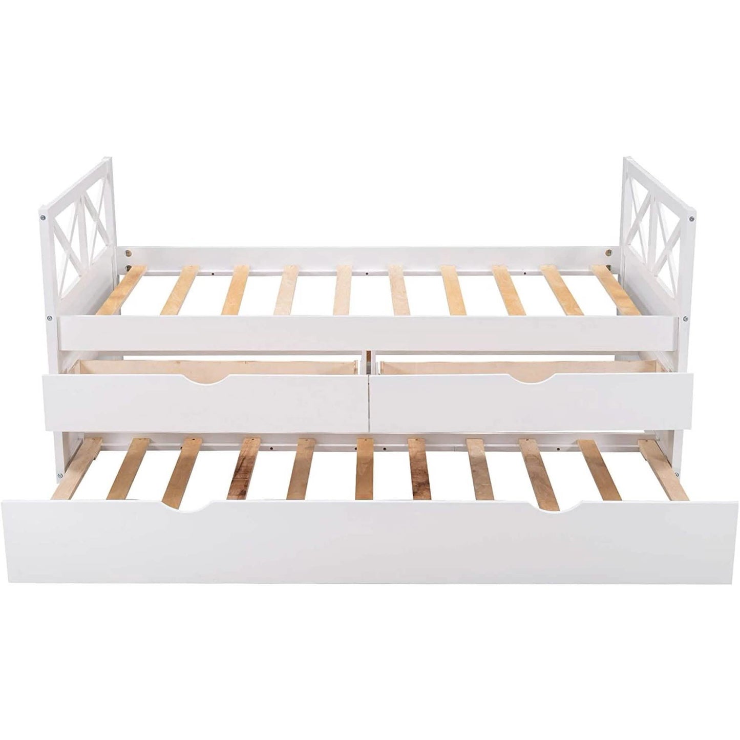 Platform Storage Bed with Trundle DailySale
