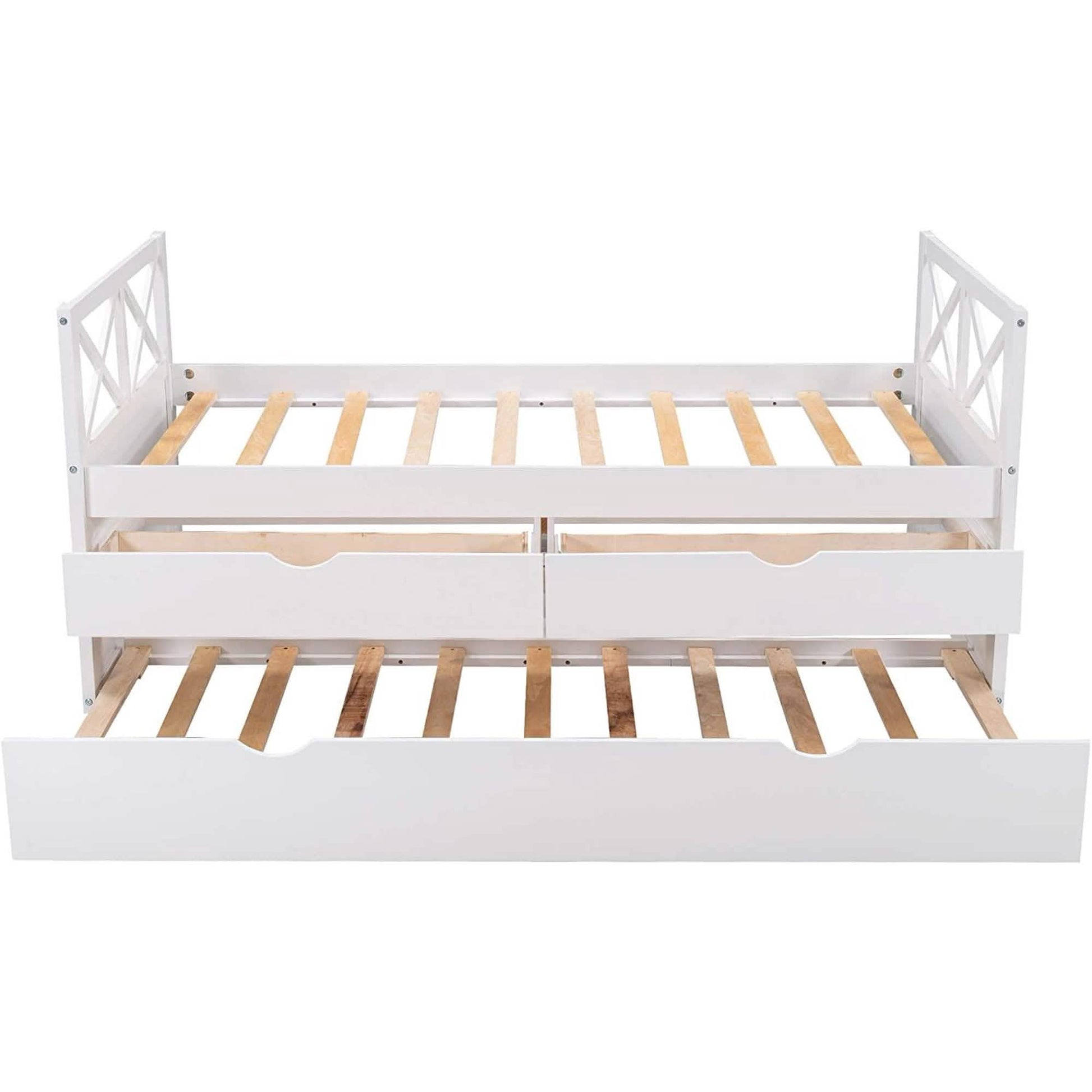Platform Storage Bed with Trundle DailySale