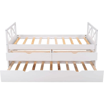Platform Storage Bed with Trundle DailySale