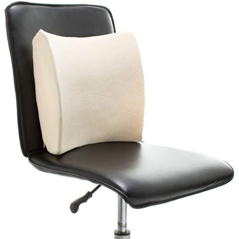 Pleasure Pedic Therapy Lumbar Memory Foam Cushion Pillow with Velour Cover DailySale