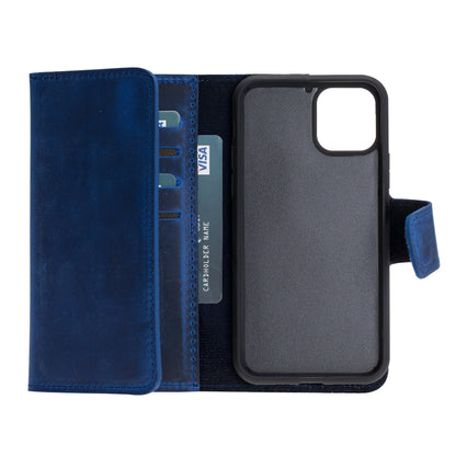iPhone 11 Pro Leather Wallet Case Detachable RFID – Santa Mizuri Leather