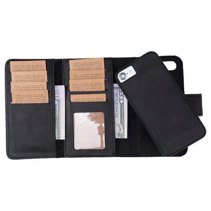 Santa iPhone SE / 8 / 7 Leather Detachable Wallet Case Mizuri Leather
