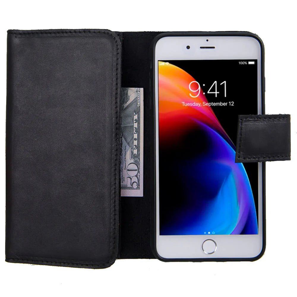 Santa iPhone SE / 8 / 7 Leather Detachable Wallet Case Mizuri Leather