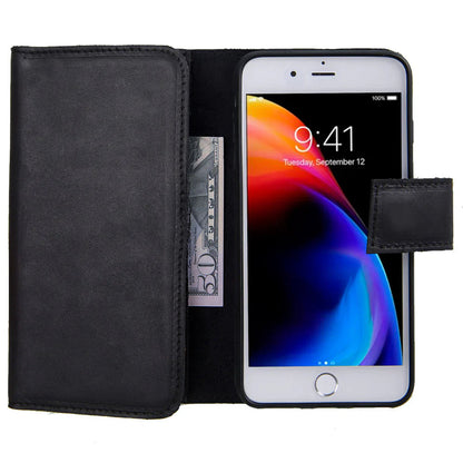 Santa iPhone SE / 8 / 7 Leather Detachable Wallet Case Mizuri Leather