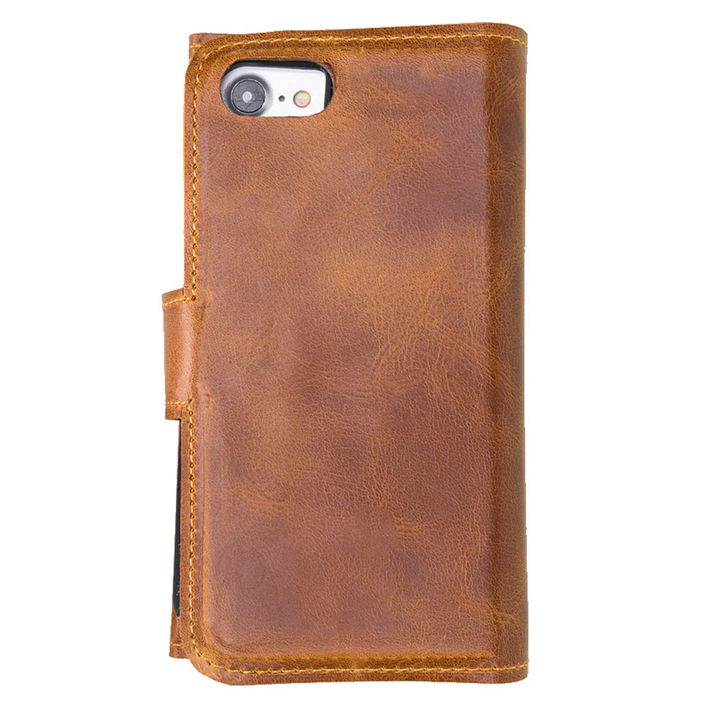 Santa iPhone SE / 8 / 7 Leather Detachable Wallet Case Mizuri Leather