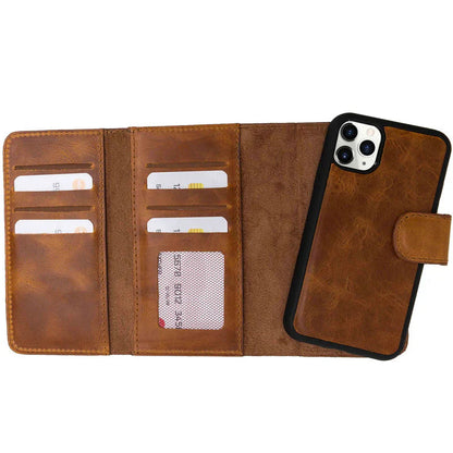 iPhone 11 Pro Leather Wallet Case Detachable RFID – Santa Mizuri Leather