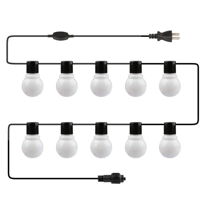 Plug-in Globe String Light Warm White Fairy Light Bulbs DailySale