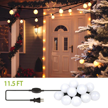 Plug-in Globe String Light Warm White Fairy Light Bulbs DailySale