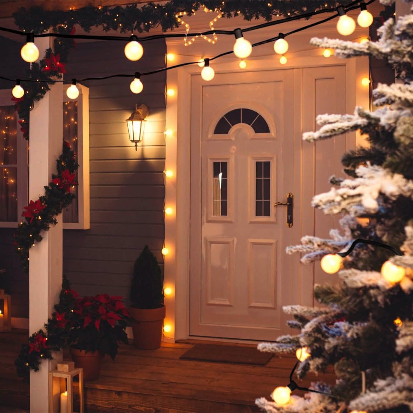 Plug-in Globe String Light Warm White Fairy Light Bulbs DailySale