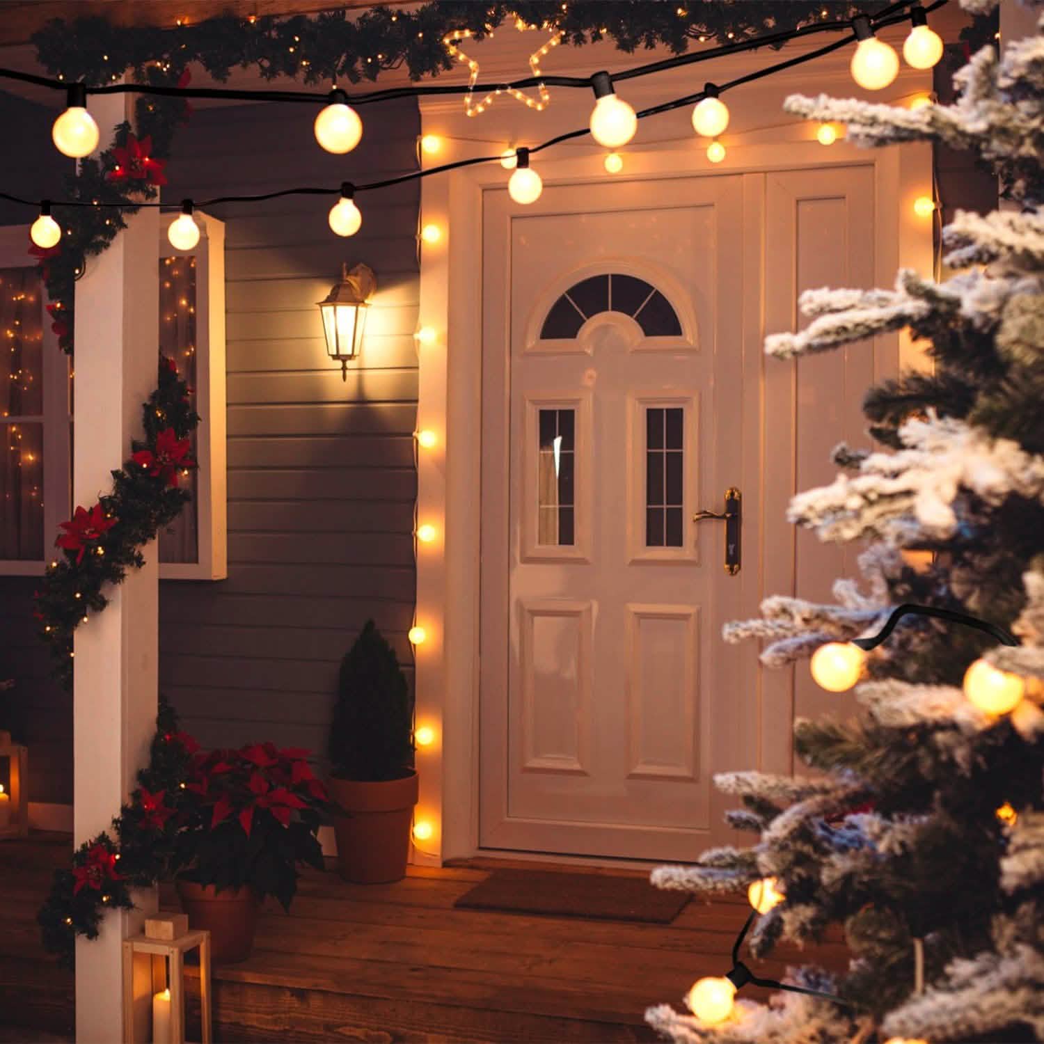 Plug-in Globe String Light Warm White Fairy Light Bulbs DailySale