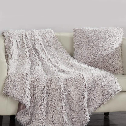 Plush Throw Blanket and Pillow Set DailySale