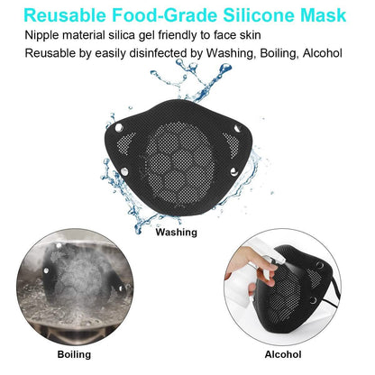 PM2.5 Mouth Nose Disconnect-type Reusable Washable Silicone Mask DailySale