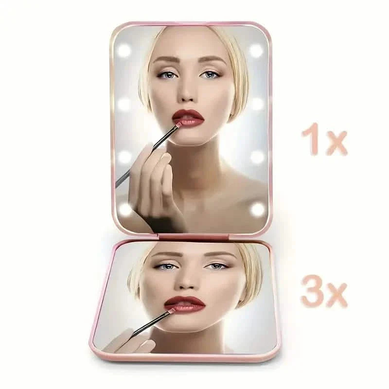 Pocket Mirror, 1X/3X Magnification LED Compact Travel Makeup Mirror DailySale
