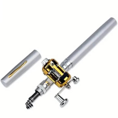 Pocket Size Fishing Rod, Small Mini Pen Shape Fishing Rod and Spinning Reel Combos Kit DailySale