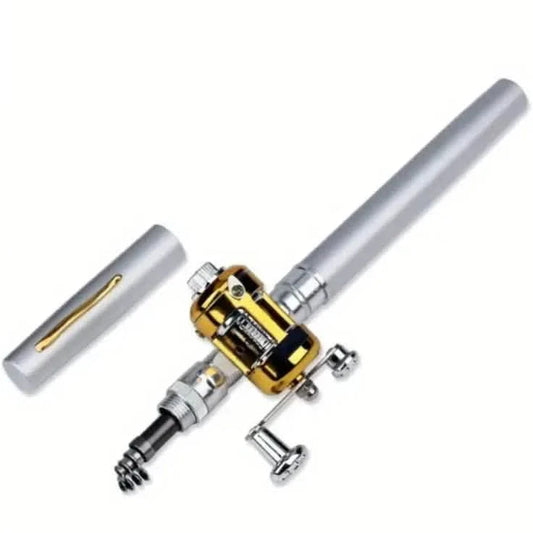 Pocket Size Fishing Rod, Small Mini Pen Shape Fishing Rod and Spinning Reel Combos Kit DailySale