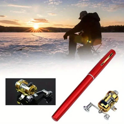 Pocket Size Fishing Rod, Small Mini Pen Shape Fishing Rod and Spinning Reel Combos Kit DailySale