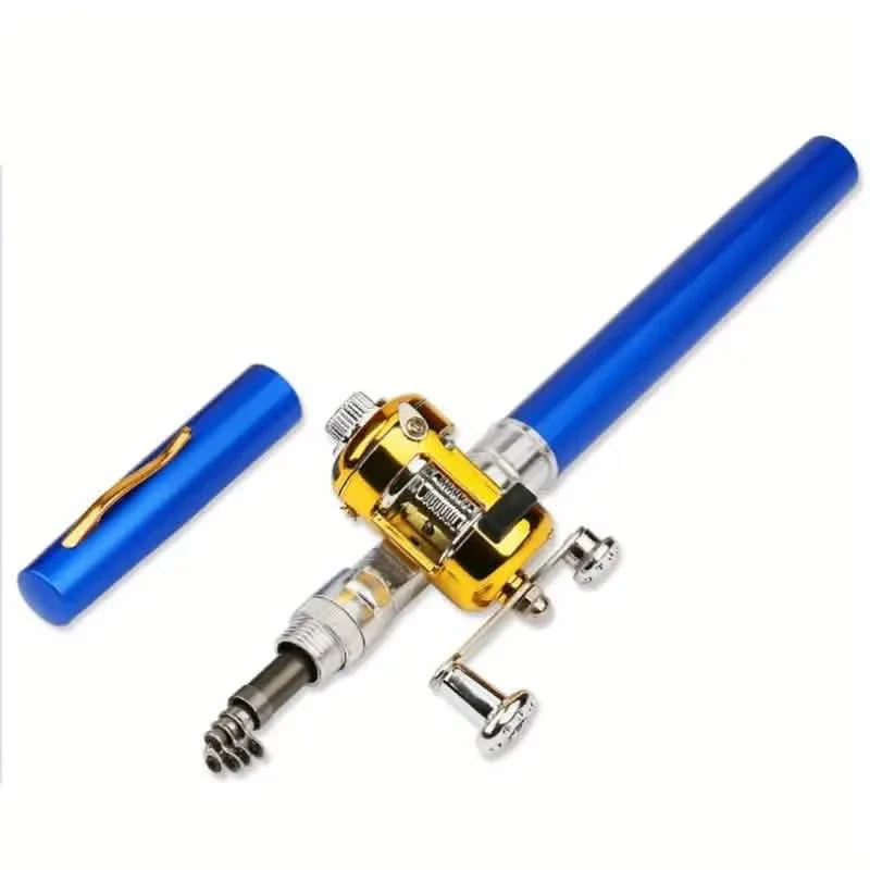 Pocket Size Fishing Rod, Small Mini Pen Shape Fishing Rod and Spinning Reel Combos Kit DailySale
