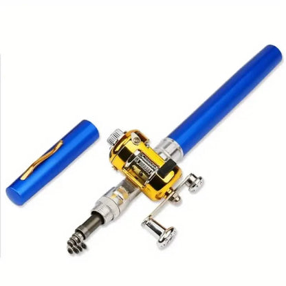 Pocket Size Fishing Rod, Small Mini Pen Shape Fishing Rod and Spinning Reel Combos Kit DailySale