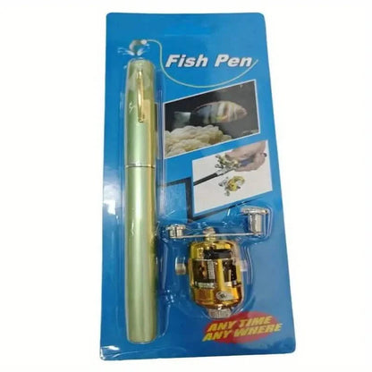 Pocket Size Fishing Rod, Small Mini Pen Shape Fishing Rod and Spinning Reel Combos Kit DailySale