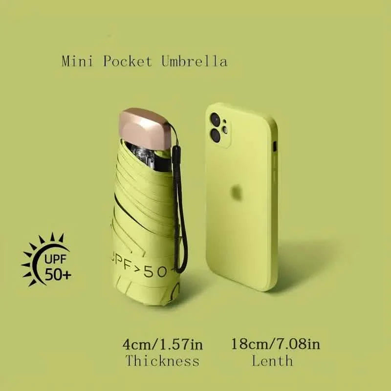Pocket Windproof UV50 Anti-sunburn Rain Umbrella DailySale