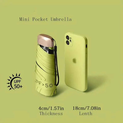 Pocket Windproof UV50 Anti-sunburn Rain Umbrella DailySale