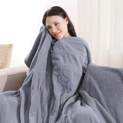 Polar Fleece Full Body Warming Premium Microfiber Sofa Blankets DailySale