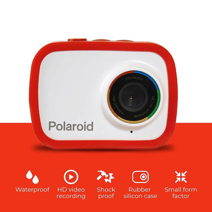 Polaroid Sport Action Camera 720p 12.1mp, Waterproof Camcorder Video Camera with Built in Rechargeable Battery and Mounting Accessories,  (Refurbished) DailySale
