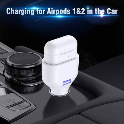 Poleet Car Charger With Charging Adapter for AirPods 1 and 2 DailySale