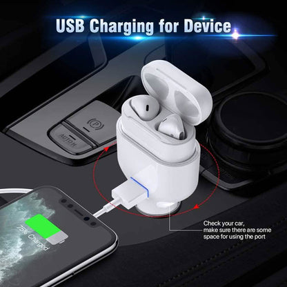 Poleet Car Charger With Charging Adapter for AirPods 1 and 2 DailySale
