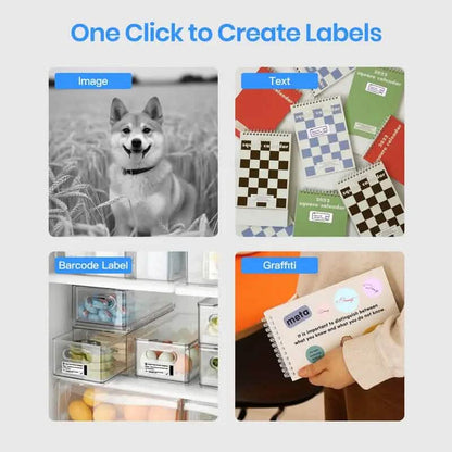 Polono Label Maker Machine with Tape PM220 Label Printer DailySale