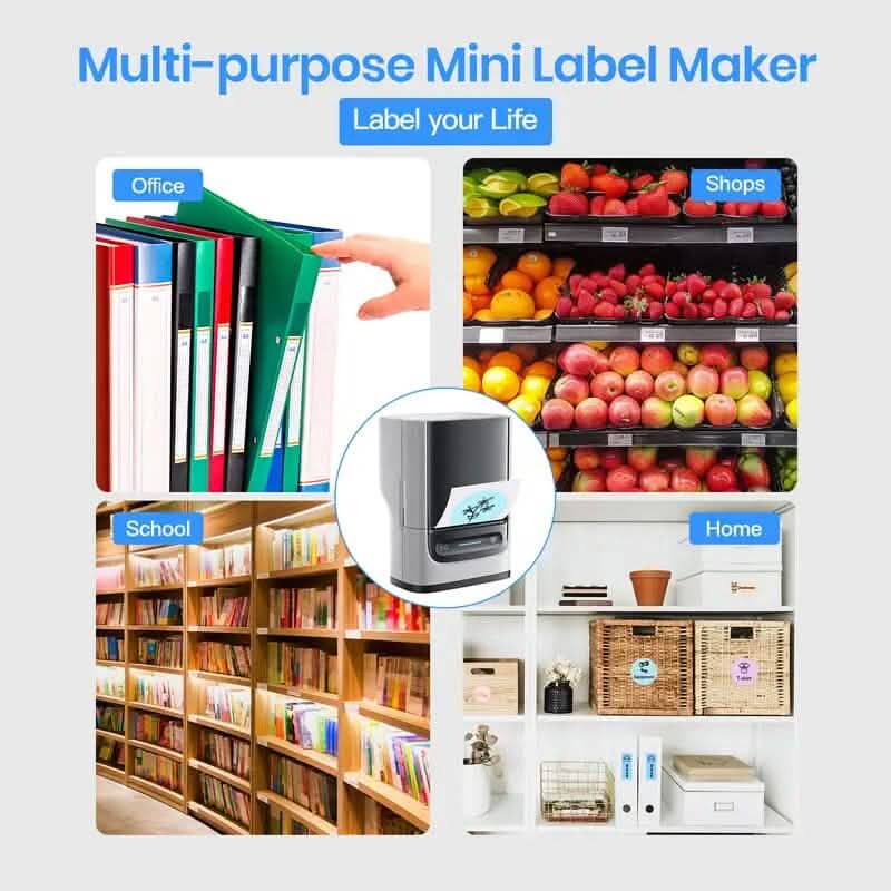 Polono Label Maker Machine with Tape PM220 Label Printer DailySale