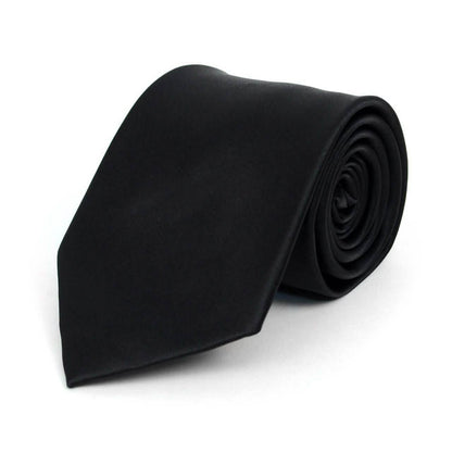 Poly Solid Satin Tie DailySale